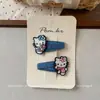 Nuevos Pasadores de Pelo Estilo Coreano Dulce de Mezclilla Serie Sanrio para Niños, Pinzas de Tela para Flequillo Lateral, Accesorios para el Cabello de Niñas