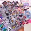 Diario Collage Estilo Retro Showa Pegatinas Cortadas Lindas de Rilakkuma Decoración de Tarjeta Trasera para Funda de Teléfono Impresión Estilo Lindo