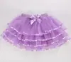 Saias para Meninas São Versáteis para Todas as Estações, Saias de Gaze Estilo Coreano com Laços, Saias Casuais em Camadas para Crianças Jovens e Mais Velhas