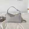 Bolso Tejido de Color Sólido Nuevo Verano 2026 para Mujer, Bolso de Hombro Elegante de Alta Capacidad para el Trabajo y los Viajes, Bolso Tote Único