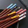 A Língua das Flores Pauzinhos de Sândalo Vermelho Chopsticks de uma pessoa Asas de frango Pauzinhos de madeira Verniz doméstico Sem cera Colorido Abençoado Chopsticks Log