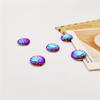 Escamas de pez redondas de resina anillo de 12 mm superficie accesorios hechos a mano para hacer pasadores de pelo pendientes accesorios Hanfu