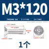 Tornillos de Acero Inoxidable 304 Estándar Nacional de Cabeza Plana Ranurada Tornillos de Cabeza Avellanada Pernos Pequeños Accesorios Completos M3M4-M10Mm