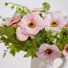 Campanilla de Viento Amapola Flor Artificial Gama Alta Realista Hotel Decoración Suave Decoración del Hogar Decoración de Bodas Transfronterizo Modelo Más Vendido