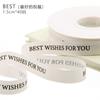 Xi Hua Nong poliéster algodón cinturón con letras en inglés flor empaque cinta diy regalo caja de pastel cinta florista florista