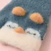 Guantes Calientes para Niños Invierno Dibujos Animados Lindos Guantes para Bebés de 1 a 3 Años Gateo Juego Guantes de Medio Dedo para Bebés