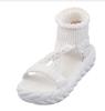 Sandalias de Mujer Europeas y Americanas de Plataforma con Suela Gruesa de Lana Tejida para Estudiantes Casuales