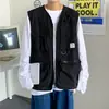 Chaleco Táctico Funcional Ins de Primavera y Otoño Transfronterizo para Hombre Tendencia Ins Chaqueta sin Mangas de Trabajo Ropa de Exterior