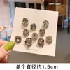 Broche Pérola Carinha Sorridente Mulher Decote Fivela Anti-Exposição Acessórios Fofo Mini Decorativo Alfinete Fixador de Roupa