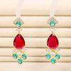 Pendientes irregulares con microincrustaciones de circonitas para mujer, joyería de diseño de alta gama a la moda, con temperamento europeo y americano