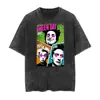 2025 Nova Estação Independente de Exportação Banda de Rock Green Day Camiseta de Algodão Lavado Unissex