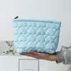 Bolso de Mano Acolchado con Corazón de Amor Estilo Nuevo Japonés y Coreano Transfronterizo Bolsa Interior Bolsa de Maquillaje de Gran Capacidad Bolsa para Guardar Lápiz Labial Bolso de Mujer