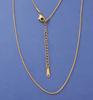 Collar de Cadena Sola Versátil de Acero de Titanio que No se Desvanece sin Colgante Cadena Ligera Cadena Naked de Acero de Titanio con Cadena Cadena Delgada Cadena para Clavícula Collar para Baño