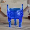 Ding de Riqueza Fengdeng Esmaltado Oficina Hogar Atraer Riqueza y Tesoro Decoración Ding Redondo Regalo de Empresa Decoración de Quemador de Incienso para Inauguración de Casa
