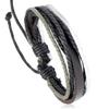 Pulsera tejida de cuero de vaca estilo coreano simple retro multicapa cuerda de cáñamo pequeña fresca pulsera para mujer joyería de estudiante pequeño regalo