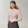 100% cachemira pura, nueva colección otoño 2026, suéter de cachemira tejido de punto para mujer, estilo francés de alta gama, cuello redondo, corte ajustado