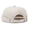 Gorra tipo melón para hombre de estilo coreano sin visera, Gorra de marinero, Sombrero retro de moda para primavera y otoño, Hip-Hop, Street Dance