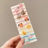 Goma para el pelo de dibujos animados de frutas de verano para niños y niñas, Cuerda para el pelo pequeña tipo 'chirrido', Accesorios para el pelo de alta elasticidad, Diadema