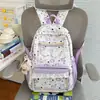 Mochila estudiantil nueva de gran capacidad estilo japonés, bolsa ita 2D de gran capacidad, bolsa ita con insignia transparente