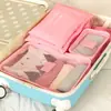 Bolsa Organizadora de Viaje Estilo Coreano Juego de 6 Piezas Bolsa Impermeable Organizadora de Ropa Bolsa de Almacenamiento para Viaje Almacenamiento Juego de Seis Piezas