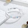 Pulsera para Niños Inocente y Vivaz Plata Pura 9999 Plata Esterlina Pulsera para Bebé Luna Llena Sólida para Niños Pulsera de Fresa para Niños Regalo