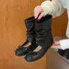 Botines de Moda Botas de Media Caña para Mujer 2026 Novedades de Verano Nudo de Lazo Slip-On Botas que Aumentan la Altura Sandalias Versátiles de Punta Redonda