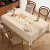 Mantel Estilo Chino Nuevo, Impermeable, Resistente al Aceite, No Lavable, Nuevo Modelo 2026, Lujo Ligero, Sensación de Alta Gama, Mantel Protector para Mesa de Café de Sala de Estar