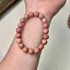 Ciprés Rojo Perlas Redondas Cadena Larga Múltiples Círculos Accesorios para Juguetes Joyería Mismo Estilo Xiaohongshu