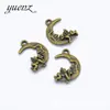 Colgante de luna de ángel YuenZ aleación retro accesorios de joyería diy 22 * 15 mm L615