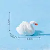 Estilo Ins Hermoso Cisne Blanco Micro Paisaje Adornos de Resina Joyería Carnosa Zakka Adornos de Regalo Creativos