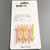 Velas de Cumpleaños de Flores Pequeñas de Colores Color Puro Varilla Recta Superficie Lisa Serigrafía Decoración para Pastel Infantil Inserto Fabricante Venta al por Mayor