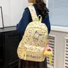2024 Nova Moda Estudante Mochila Dos Desenhos Animados Impresso Bonito Grande Capacidade Mochila Moda Estudante Do Ensino Médio Mochila