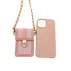 Bolsa Transversal de Ombro para Celular com Porta-Cartões Porta-Moedas Porta-Cartões Pequeno de Alta Qualidade Porta-Cartão de Identidade Bolsa Transversal Pequena de Nicho Fofa