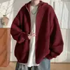 Jaqueta de tricô com capuz e zíper duplo de alta qualidade para outono e inverno, 800g, cardigã suéter plus size, disponível em preto e cinza