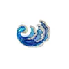 Broche Creativo de Nuevo Estilo Lujo Ligero con Forma de Ola Versátil Vintage para Blazer de Mujer Pin Broche Accesorio