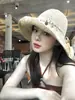 Sombrero de Pescador de Paja con Decoración de Conchas Estilo Étnico para Mujer, Transpirable de Paja Hueca para Vacaciones de Primavera en la Costa, Sombrero de Sol con Protección Solar