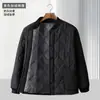Jaqueta de Algodão com Veludo Plus Size Masculina de Inverno para Pais Avôs de Meia-idade e Idosos Roupas de Algodão Quentes Engrossadas Roupas de Algodão Jaqueta Roupa de Trabalho Jaqueta de Algodão