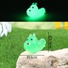 Nuevo Llavero de Oruga Luminosa de Dibujos Animados de Venta Caliente Micro Paisaje Accesorios DIY Accesorios de Resina Adornos de Escritorio para Coche