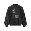 Sudadera con cuello redondo lavada y descolorida con estampado de retrato americano para hombre, corte holgado, casual, estilo primavera/otoño, suéter vintage, ropa deportiva, streetwear