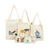 Bolsa de Lona Personalizada de Hombro Portátil para Compras Regalo Bolsa de Lona Conveniente Diaria para Mujer diy Publicitaria Bolsa de Algodón