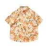 Camisa azul ligera de verano con cuello cubano para vacaciones en la playa para hombres y mujeres, corte holgado moderno, talla grande, camisa hawaiana de manga corta
