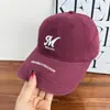 Gorra de Béisbol de Estilo Coreano de Marca de Moda con Parte Superior Suave y Bordado de Letras Unisex Versátil para Primavera y Verano Sombrero para el Sol Casual