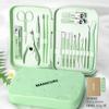 Stock Listo con Logo Personalizable Set de Cortauñas de Acero Inoxidable Cortauñas Portátil Antisalpicaduras Herramienta de Manicura de Acero Inoxidable