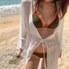 Traje de baño nuevo femenino conservador vientre bikini delgado espalda descubierta bikini traje de baño de aguas termales una generación de cabello