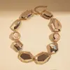 Cadena de Cintura y Collar Geométrico Irregular Metálico Europeo y Americano con una Estética de Moda de Alta Gama