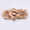 Hardware de Artesão Dinastia Han Cheongsam Fivela de Metal para Sogra Estilo Chinês Retro Fivela Par de Fivelas para Roupas de Traje Antigo Fivela Decorativa