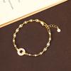 Pulsera de Perlas Original Sencilla con Anillo Gotero de Aceite Diseño de Nicho Ins Pulsera de Lujo Ligero Pulsera de Alta Gama para Mujer Venta al por Mayor