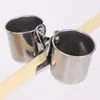 Comedero para pájaros de acero inoxidable, taza de comida para pájaros, caja de comida, jaula para pájaros, comedero para pájaros, bebedero, taza de agua, comedero, tolva de comida, suministros para pájaros mascota