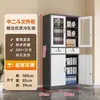 Archivero de Gama Alta, Gabinete de Metal, Gabinete de Oficina con Cerradura, Gabinete de Almacenamiento Multicapa Gris y Blanco, Archivero, Gabinete de Almacenamiento