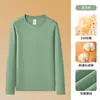 Camiseta de Manga Larga Chixin Technology Algodón de Fibra Larga de Xinjiang para Hombre 10A Antibacteriana Cepillada Peso Pesado Algodón Puro Capa Base Otoño/Invierno Camiseta Interior